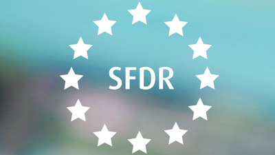 aus fintego green+ wird fintego Art. 8* SFDR Schriftzug mit Sternen